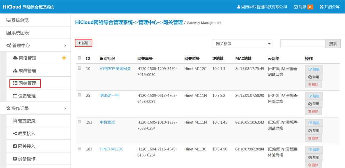 網關筦(guan)理(li)新(xin)增